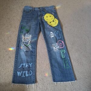 Hand Painted Old Navy Jeans